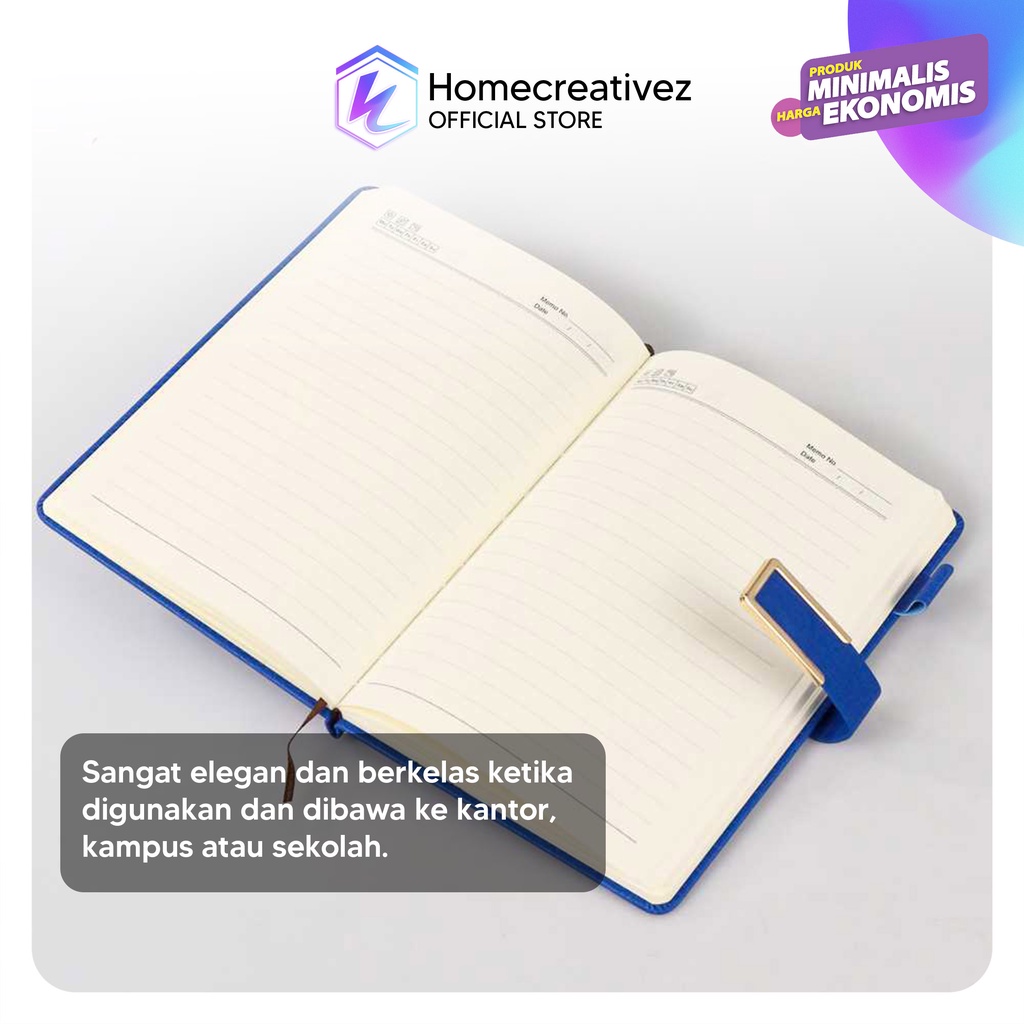 Buku Catatan Kerja Cover Kulit Kertas A5 - Buku Tulis Notebook