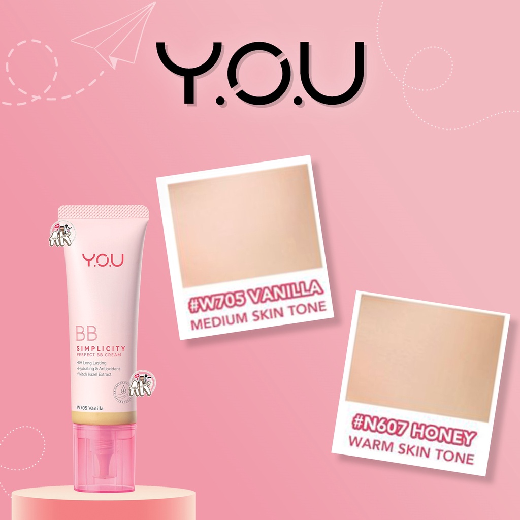 Y.O.U SIMPLICITY PERFECT GLOW BB CREAM / SKIN NOURISHING HYDRATING