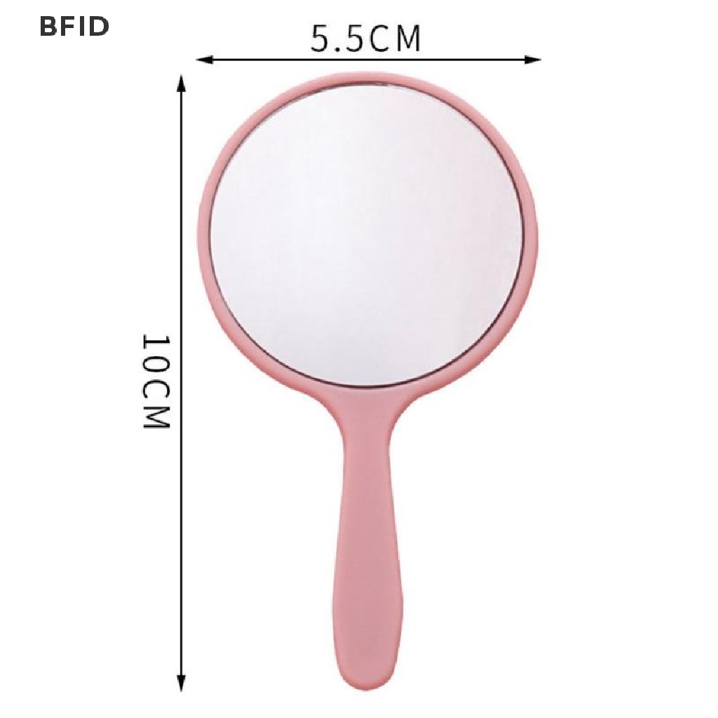 [BFID] Kaca Rias Make Up Genggam Bulat Vanity Mirror with Handle Hand Mirror Kosmetik [ID]