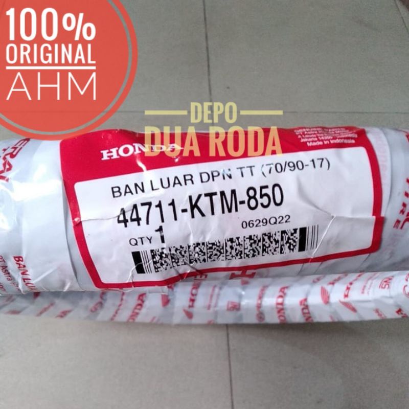 BAN LUAR DEPAN SUPRA X 125 (ORIGINAL AHM) // 44711-KTM-850