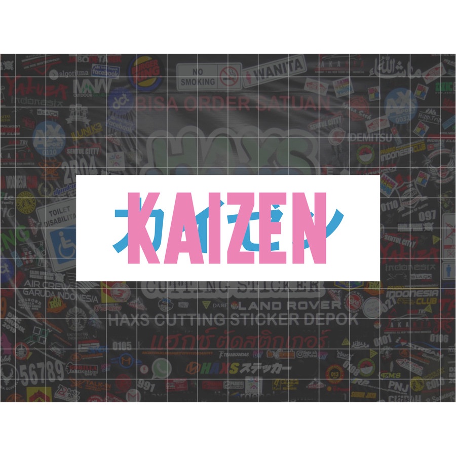 Cutting Sticker Kaizen Ukuran 10 Cm Untuk Motor Mobil