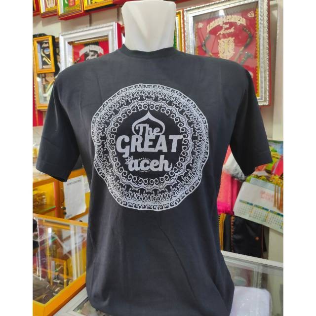 KAOS ACEH BAHAN COMBED | baju kaos motif aceh