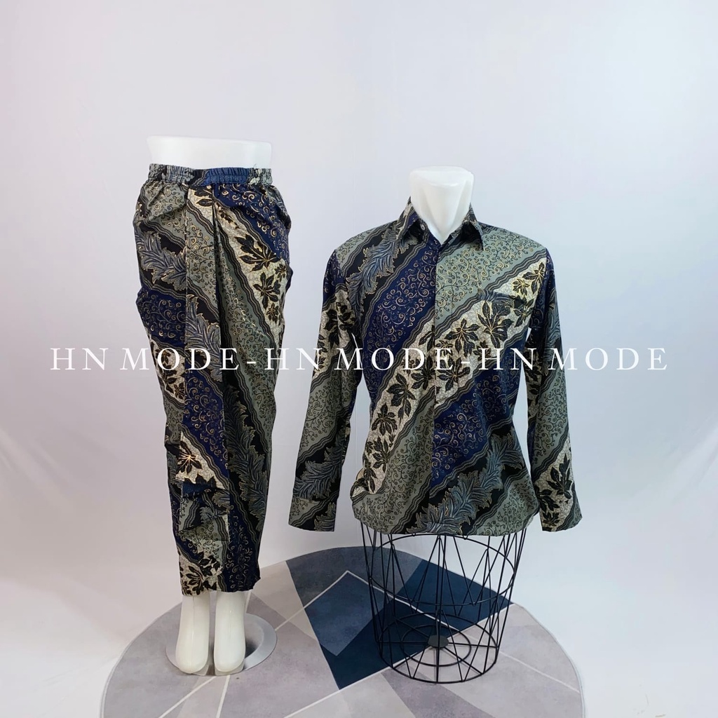 Gallery kebaya - Couple rok Rempel &amp; kemeja panjang / couple batik kondangan / cople batik wisuda/couple batik modern