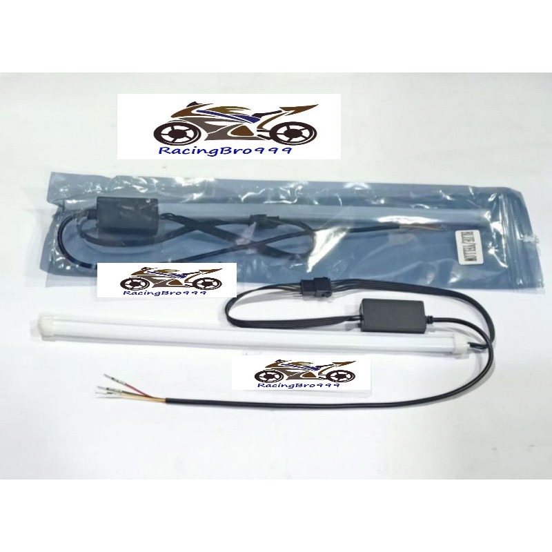 lampu alis led biru hijau merah putih ungu plus lampu sen running xbw universal aerox nmax vario pcx