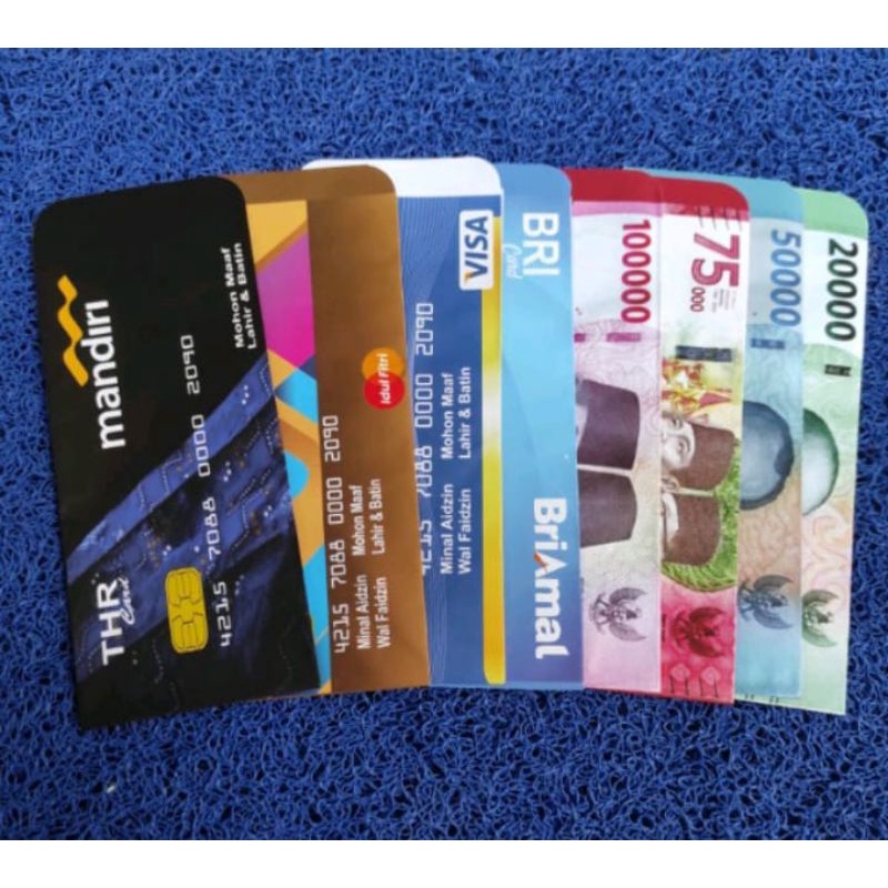 

Amplop Angpau lebaran tema Uang dan Bank (sudah jadi) isi 10pcs