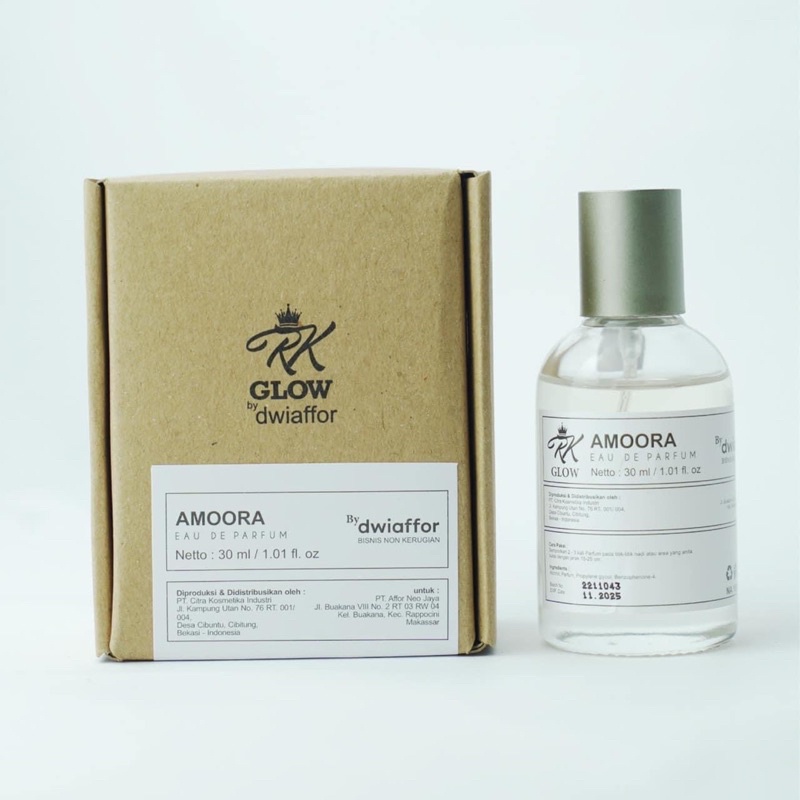 Rk Glow AMOORA EAU DE PARFUM - Parfum Pria dan wanita - RK PARFUM by Dwiaffor