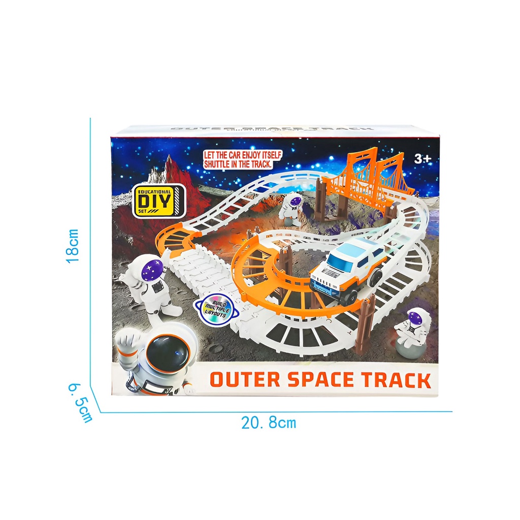 Mainan Track Mobil Model Luar Angkasa | Outer Space Track | Mainan Anak Laki Laki 3-4-5-6-7 Tahun Mobil Mobilan