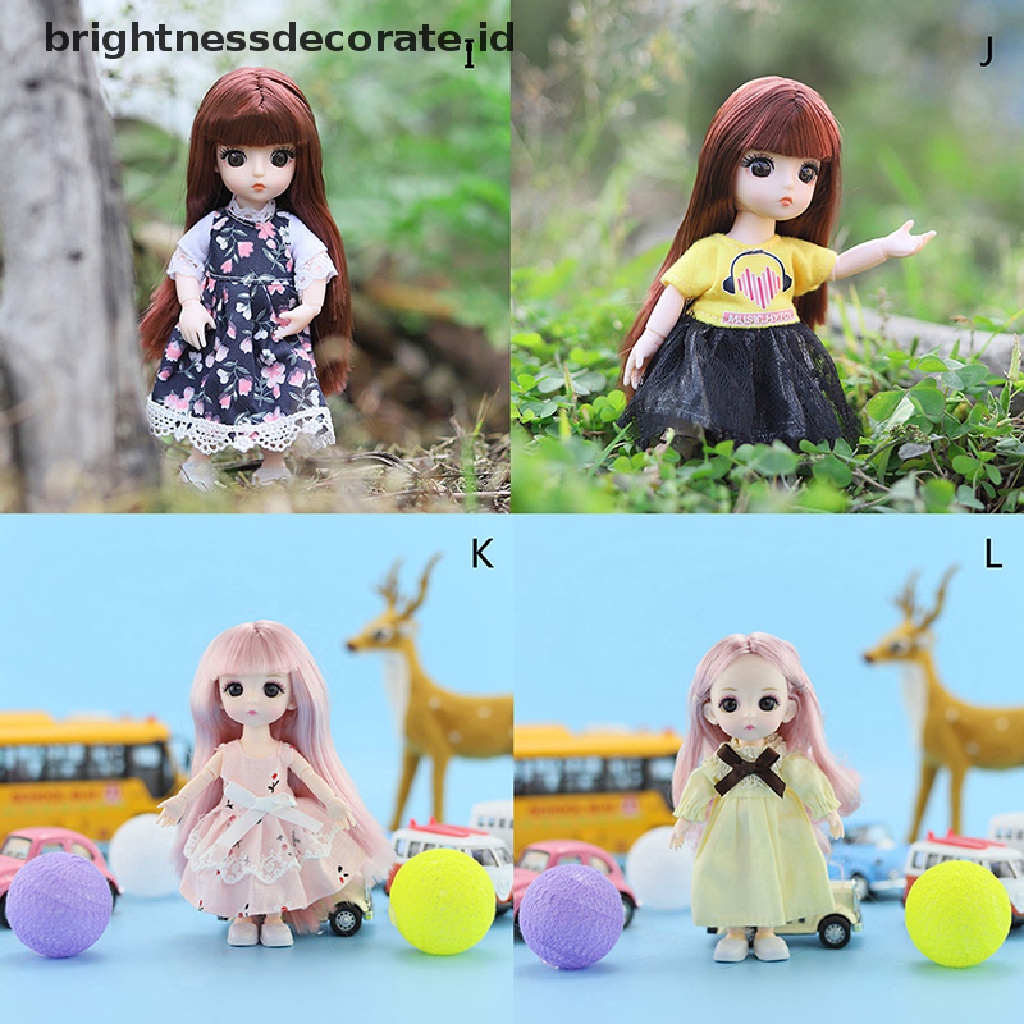 [Birth] 1set 16cm Baju Boneka Rok Universal Pakaian Anak Perempuan Mainan Aksesoris Hadiah [ID]