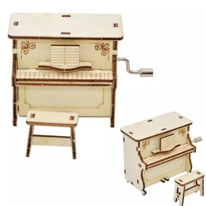 Piano Mini Music Box DIY Kotak Musik Kecil Hadiah Kado Unik Dekorasi