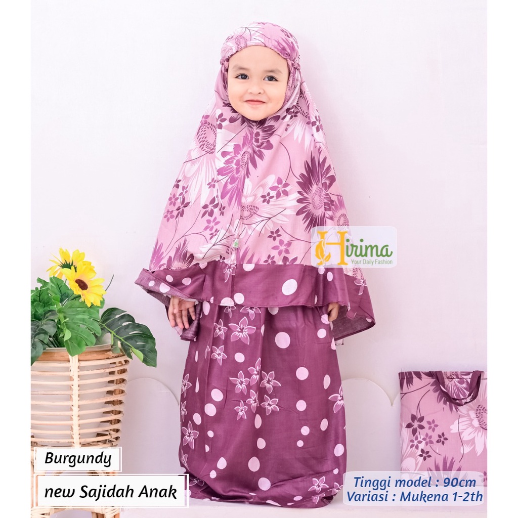 produsen mukena anak 1-5th baju sholat balita adem