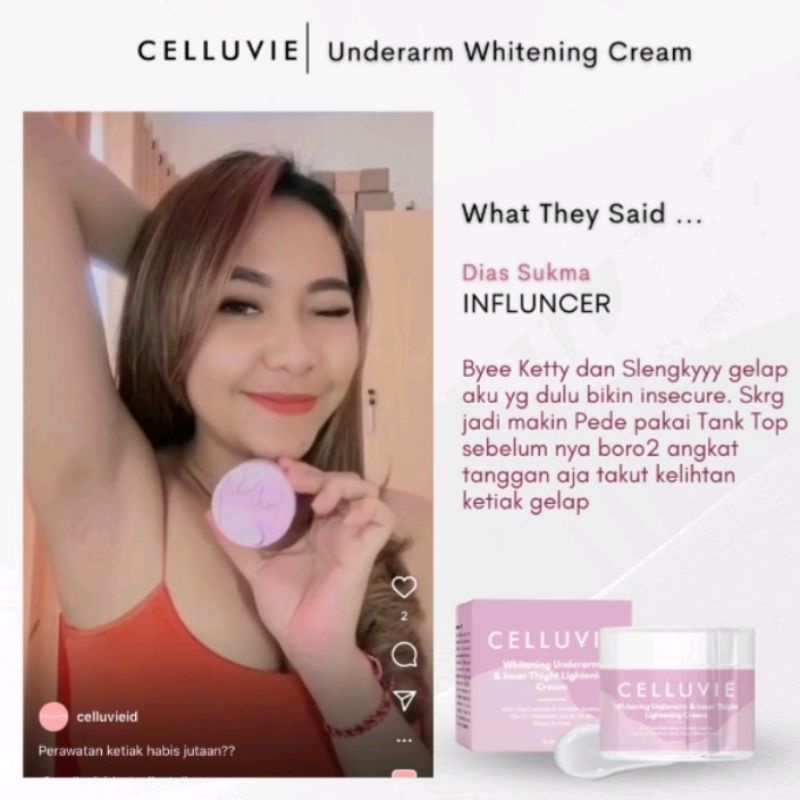 CELLUVIE PEMUTIH KETIAK DAN SELANGKANGAN UNDERARM WHITENING ORIGINAL