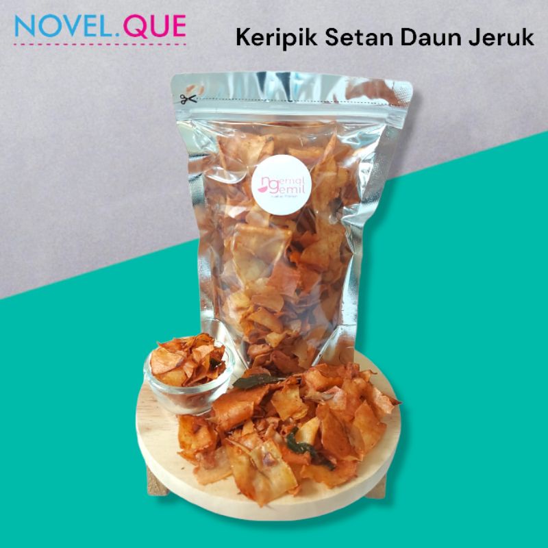 

Kripik Setan Extra Pedas Bumbu Rempah Daun Jeruk Homemade Premium