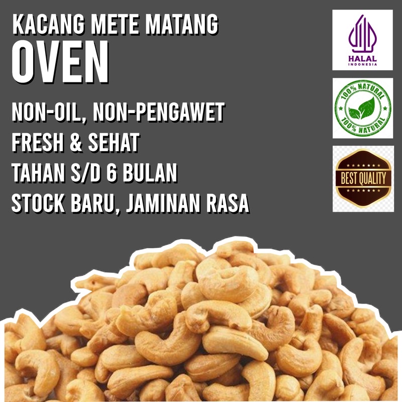 

KACANG METE/MEDE/MENTE SUPER RASA BAWANG OVEN 500 G