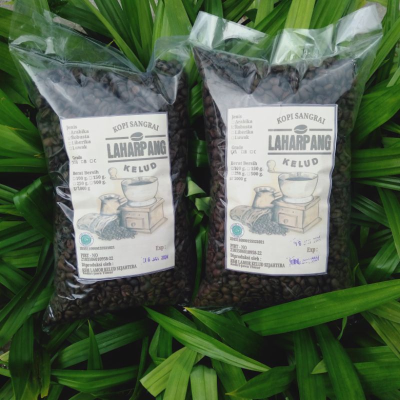 

Kopi Kelud Gred A Varian Robusta Biji Bean Sangrai (Kemasan 1 Kg)