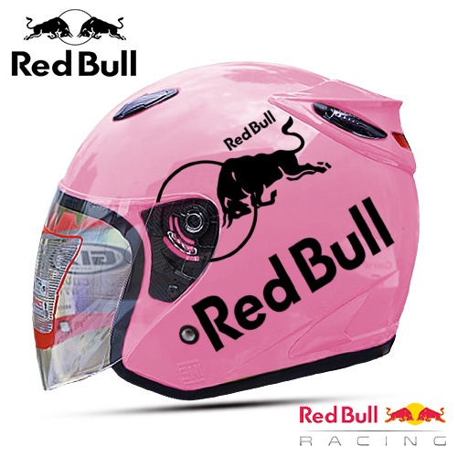 HELM DEWASA HALF FACE INK Centro Kw Red Bull SNI Basic Solid Untuk Pria Dan Wanita Dewasa SNI COD Free Packing