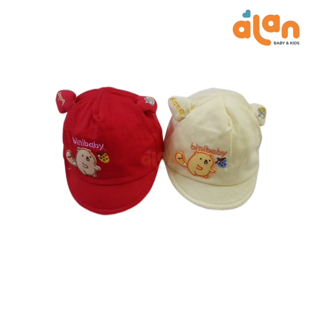 Topi Baby Binibaby Bordir ( TP-BBBKKJ ) WARNA RANDOM