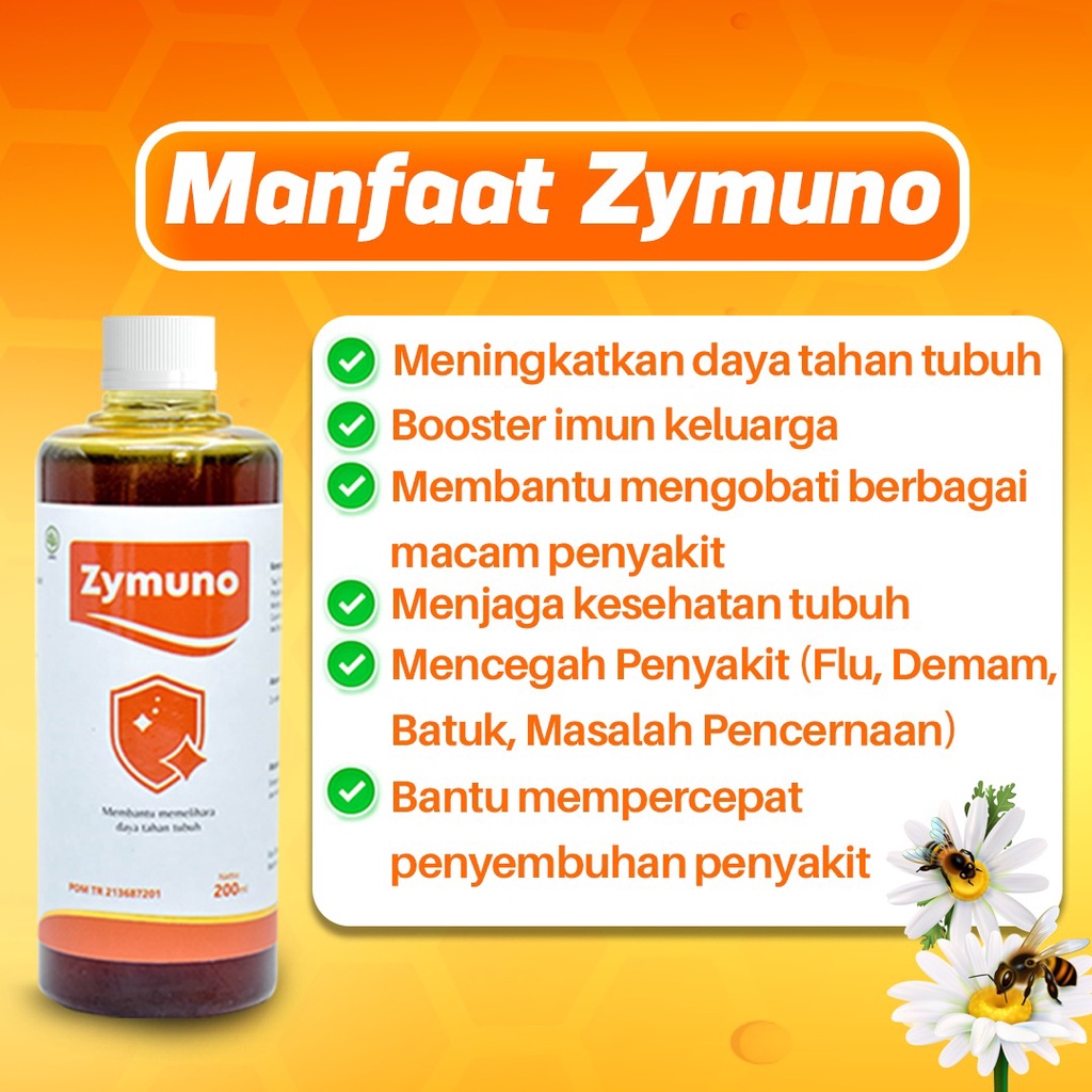 Zymuno Paket 10 Box - Vitamin Herbal Cegah Kanker Tingkatkan Daya Tahan Tubuh Imun Jaga Kesehatan Tubuh Cegah Flu Demam Batuk Masalah Pencernaan Bantu Percepat Penyembuhan Penyakit Booster Imun