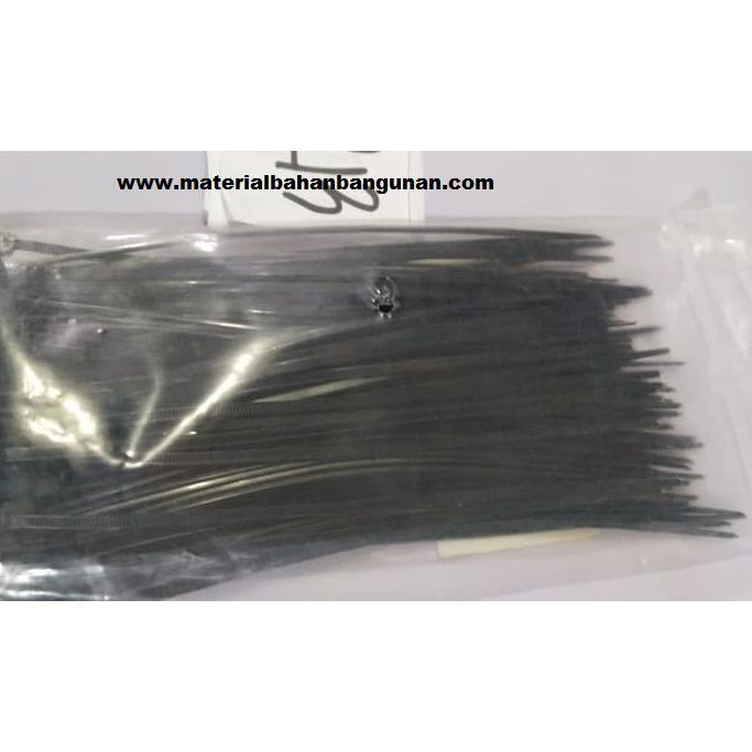 

Sabuk Marker Kabel Tis 2.5 x 100 mm Hitam Pengikat Plat Pagar Isi 100 citrab44 Murah