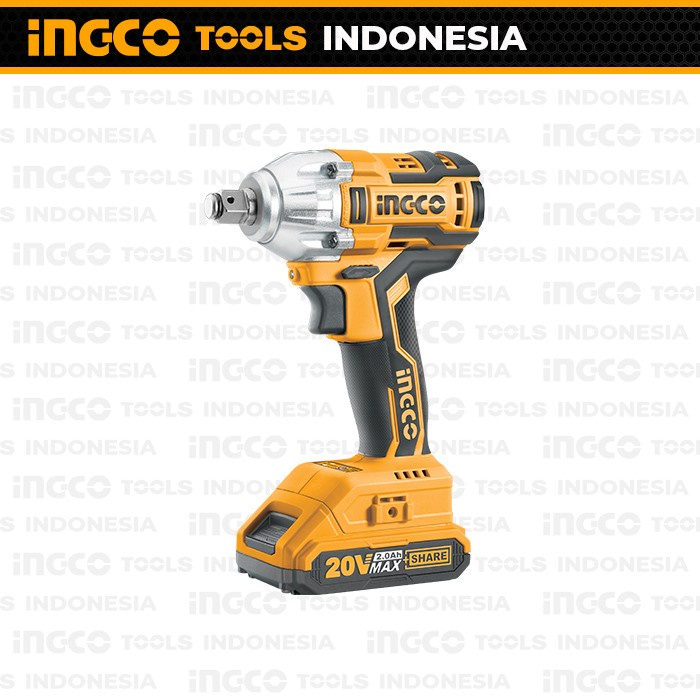 Cordless Impact Wrench Brushless Baterai 20v INGCO CIWLI2001