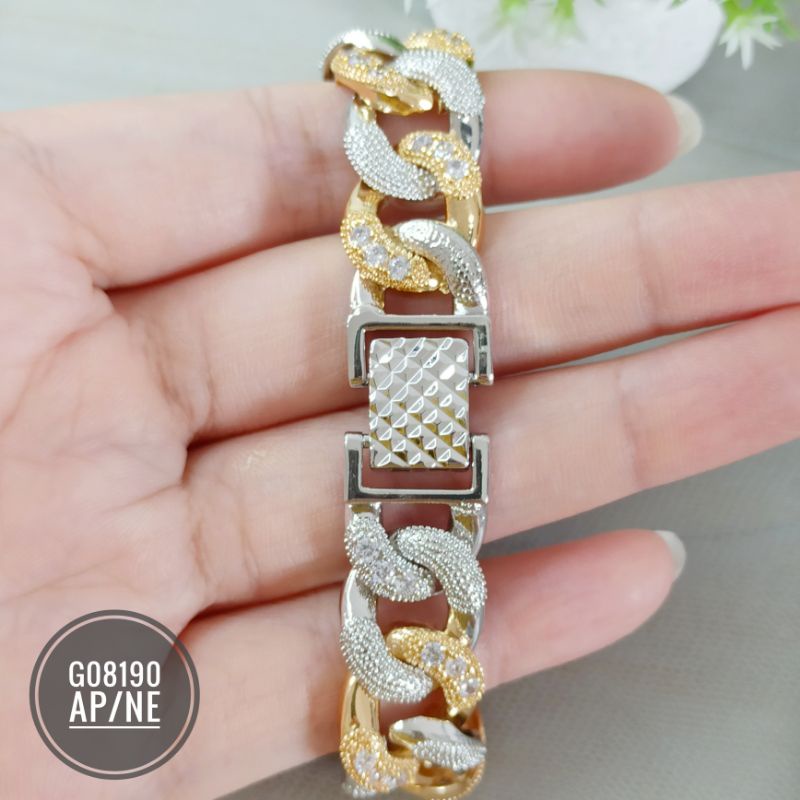 Gelang Fashion Sisik Naga Mixcolor Detail Zircon G08190