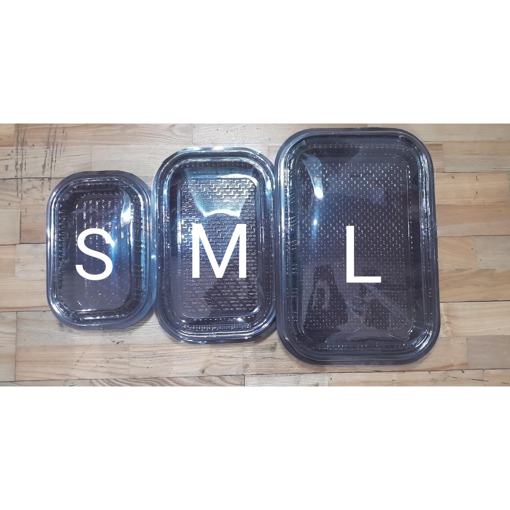 Mika Nampan Plastik Cokelat  Ukuran L,M,S 1 set / 1pcs