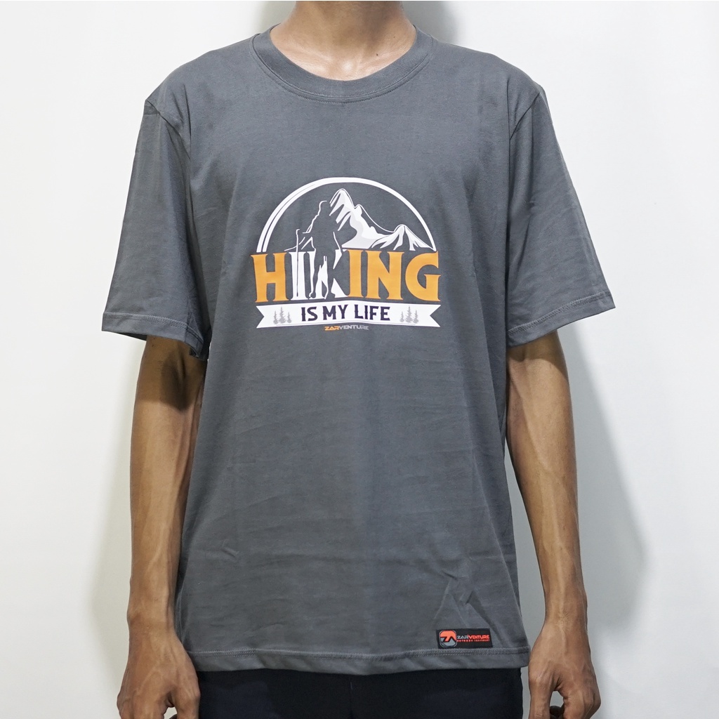 kaos tshirt tema adventure hiking zarventure 1002