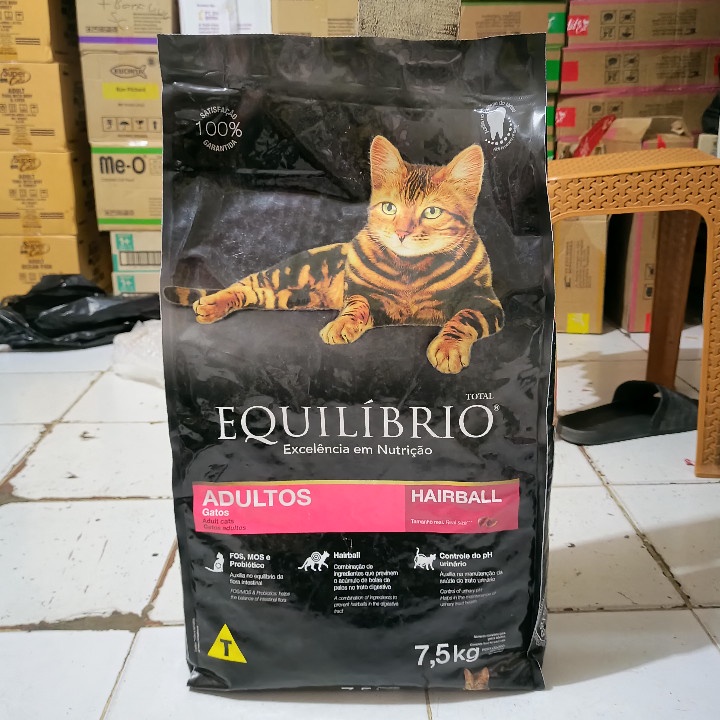 Expedisi Makanan Kucing EQUILIBRIO ADULT Dewasa Cat Food 7,5kg - Freshpack