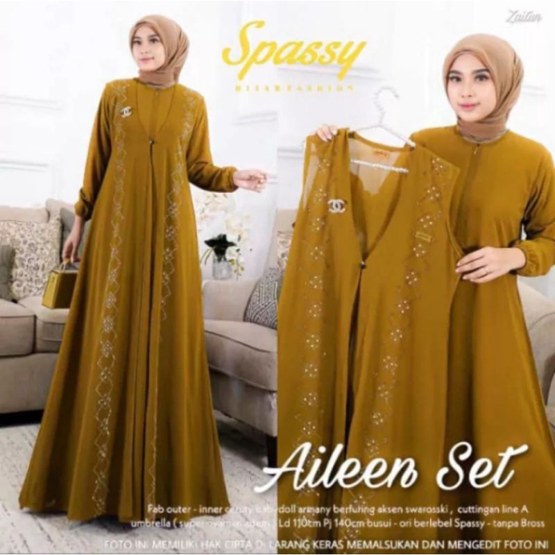 AILEEN SET FASHION//BAJU GAMIS//DRESS MAXY SETELAN MUSLIM WANITA CANTIK TERBARU KEKINIAN//DRESS VIRA