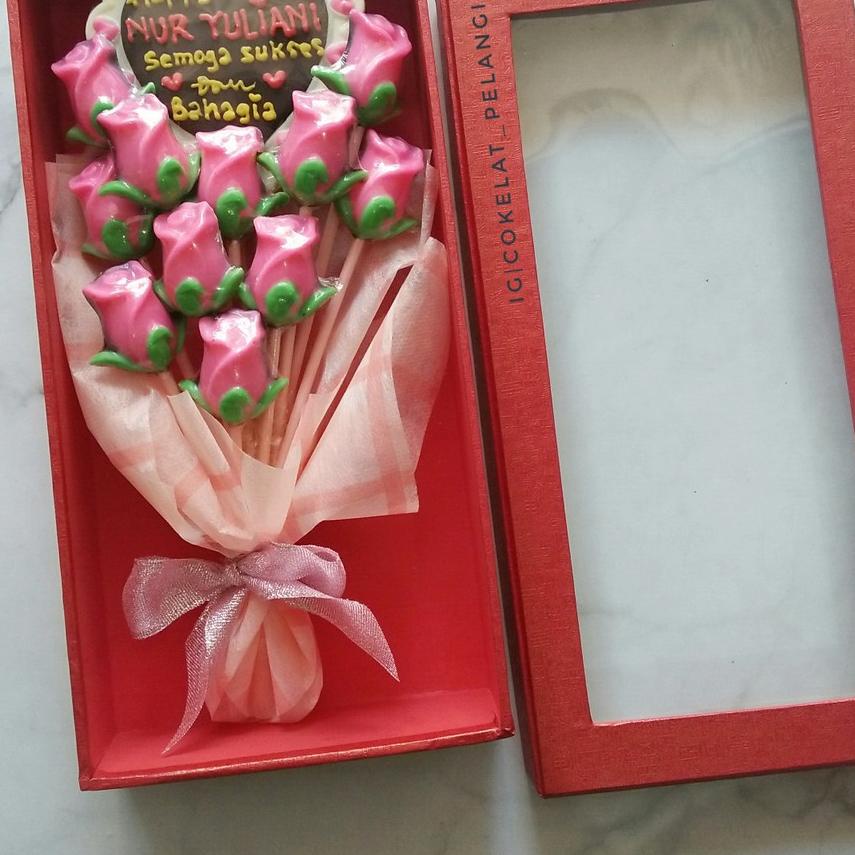 

Diskon | TD4 | Buket coklat bunga untuk kado hadiah ulang tahun milad anniversary (bisa request tulisan)