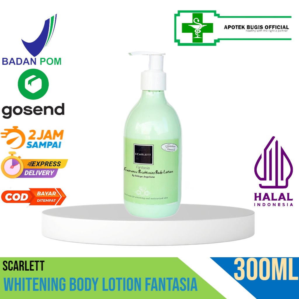 Scarlett Whitening Body Lotion Fantasia - 300ml