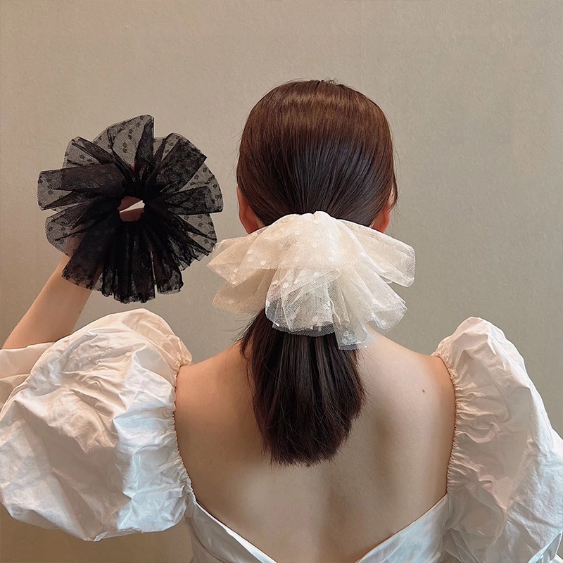 Big Scrunchie Hijab Cepol Ikat Rambut Premium Kuncir Rambut Jumbo Besar Giant Korea Fashion Renda