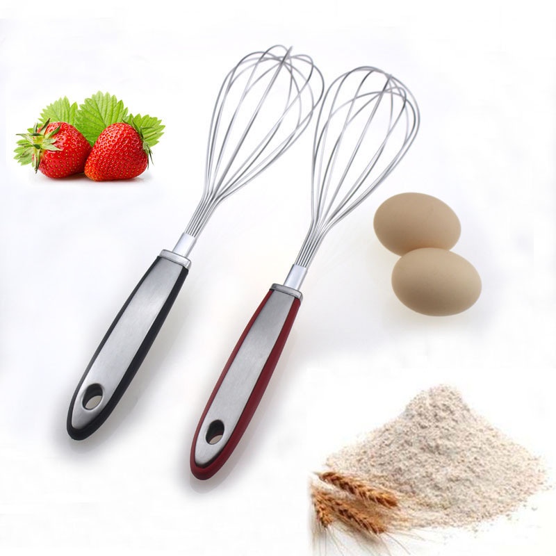 Pengocok Telur Manual Extra Tebal Pengaduk  Adonan Kue Hand Mixer Egg Whisk Stainless Steel 12 Inch