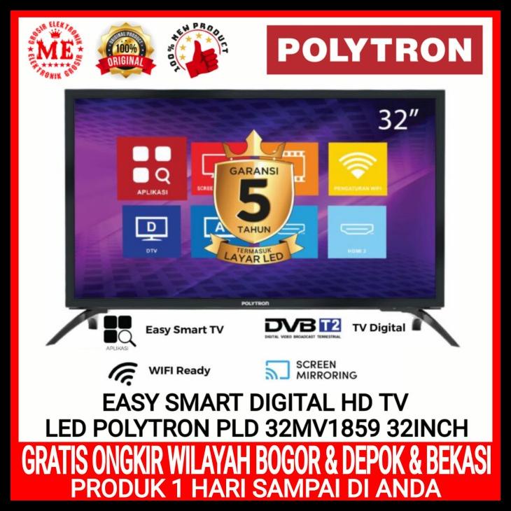 Led Polytron Pld 32Mv1859 32Inch Easy Smart Digital Hd Tv