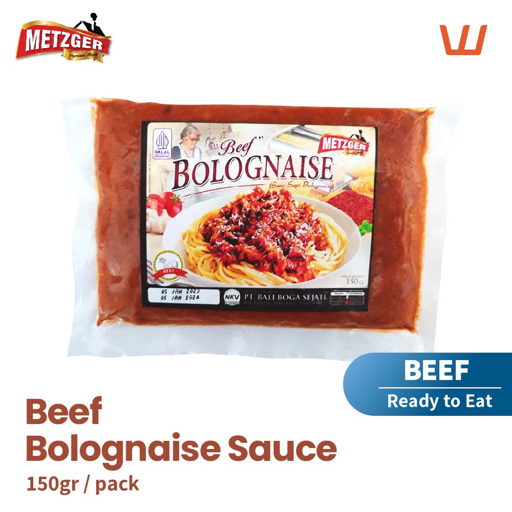 

Bolognaise Sauce Beef, Chicken or Vegetarian 150gr Halal Metzger
