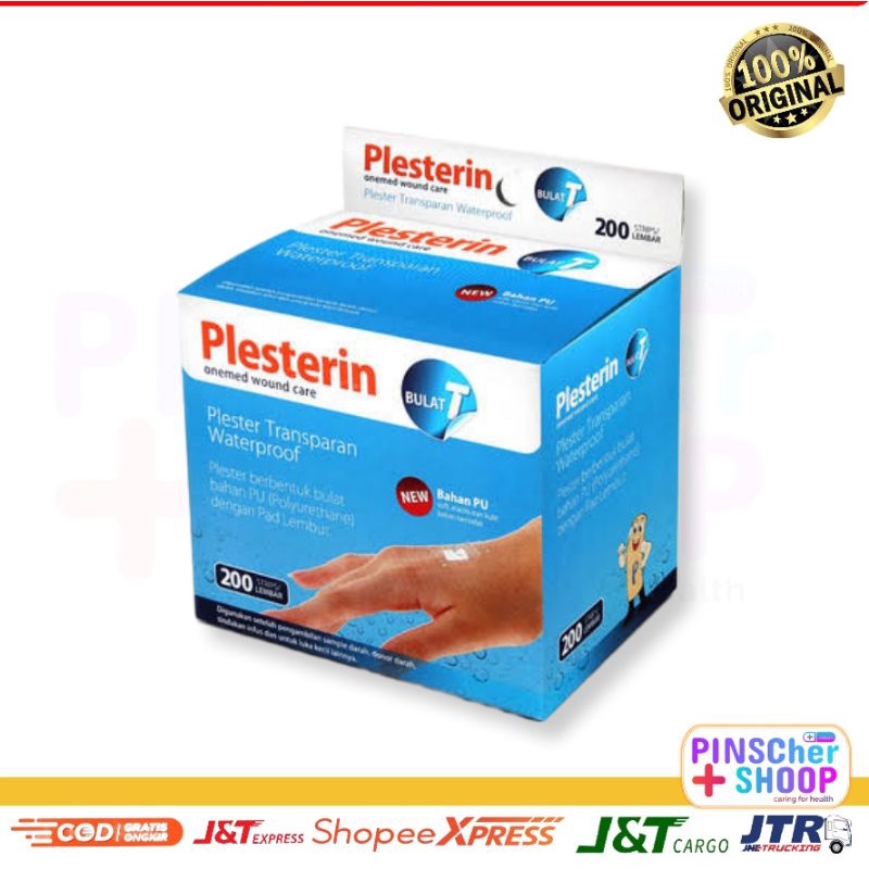 Plesterin Bulat T Transparan Onemed Isi 200 Pcs