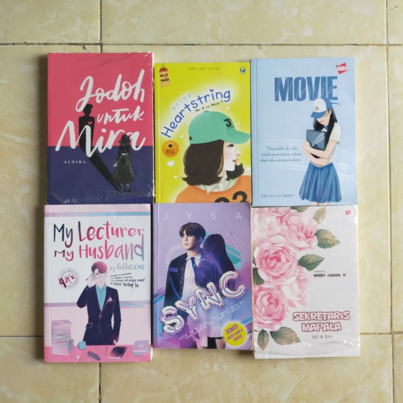 Novel preloved ketua mapala, my lectures my husband, sync, jodoh untuk mira, movie, heartstring