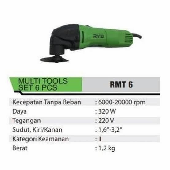 Mesin Oskilasi Multi Tools Set RYU RMT6
