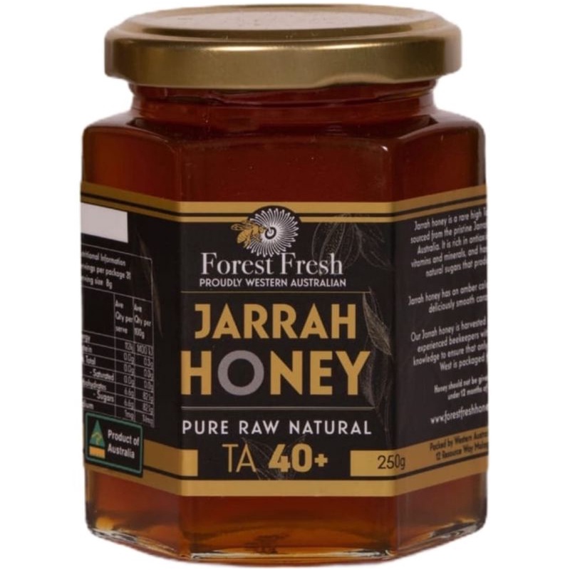 

FOREST FRESH JARRAH HONEY TA 40+, 250g, PURE, RAW AND NATURAL. MADU HUTAN AUSTRALIA