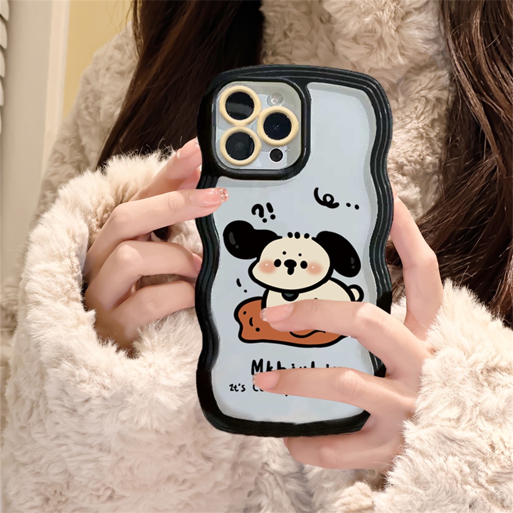 Case Kartun Anjing Lucu Samsung A04E A04S A04 A13 A03 A03S A50 A50S A30S A23 A22 A21S A12 A02S A11 A51 A10 A30 A52 A52S A20S A10S M12 A71 A53 A32 Wave Edge TPU Phone Case Cover