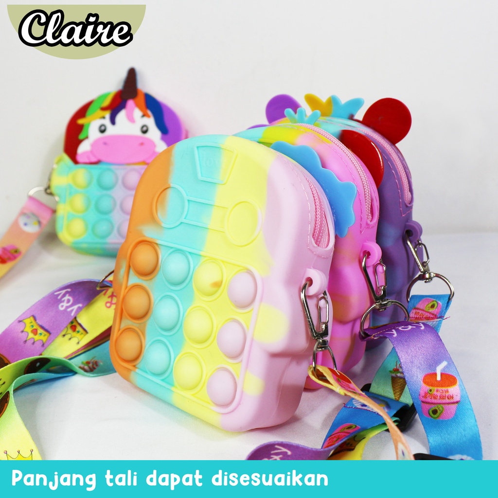 TAS POP IT / MAINAN POP IT BENTUK TAS TALI WANITA LUCU