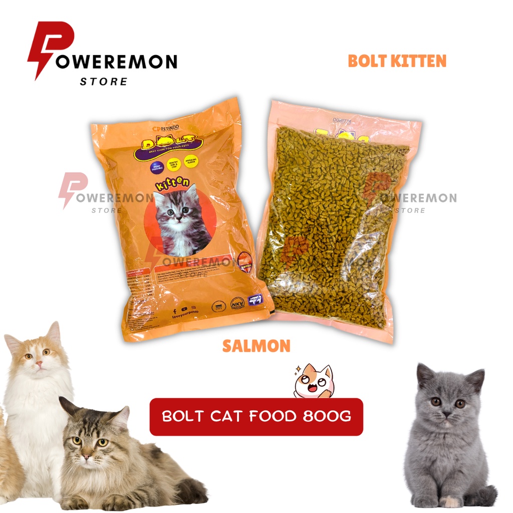 Bolt Cat Food, Bolt Makanan Kucing Kering, Bolt Adult Kitten Food
