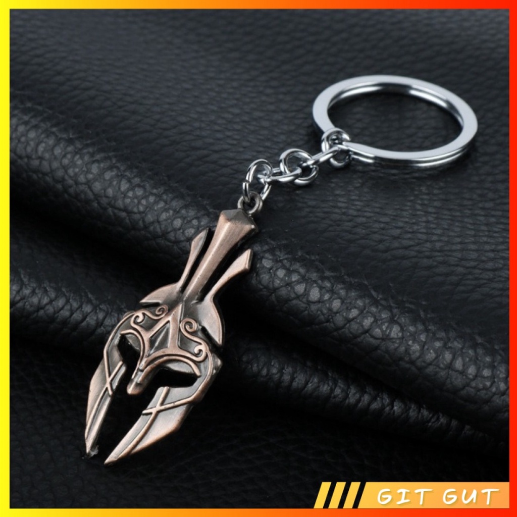 Keychain Gantungan Kunci Assassins Creed Odyssey Helmet