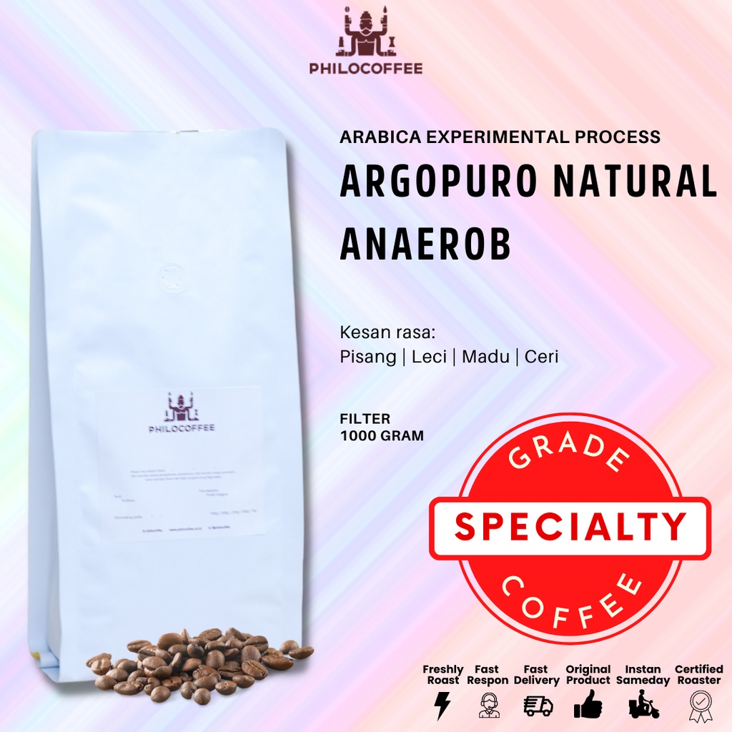 

Biji Kopi Argopuro Natural Anaerob 1kg | Kopi Arabika