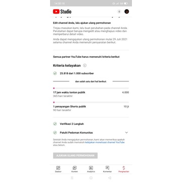 akun youtube+adsense
