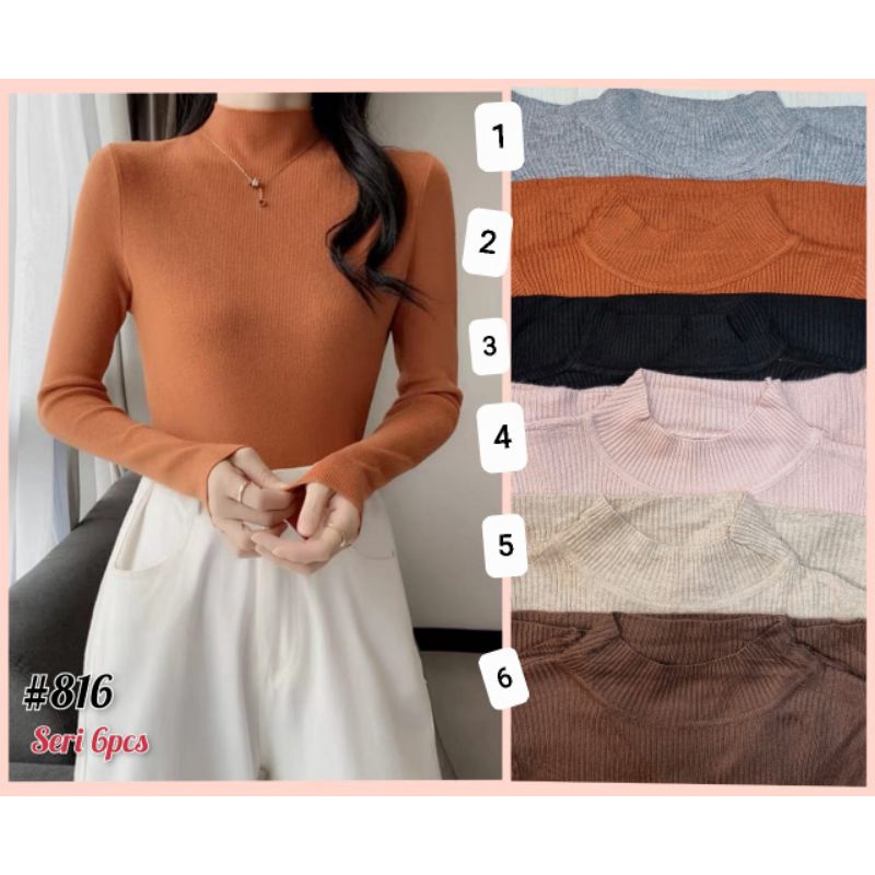 MANSET RAJUT IMPORT LENGAN PANJANG | INNER RAJUT IMPORT