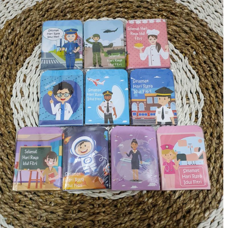 

AMPLOP LEBARAN UKURAN SEDANG MOTIF PROFESI | 1 PACK ISI 10 LEMBAR