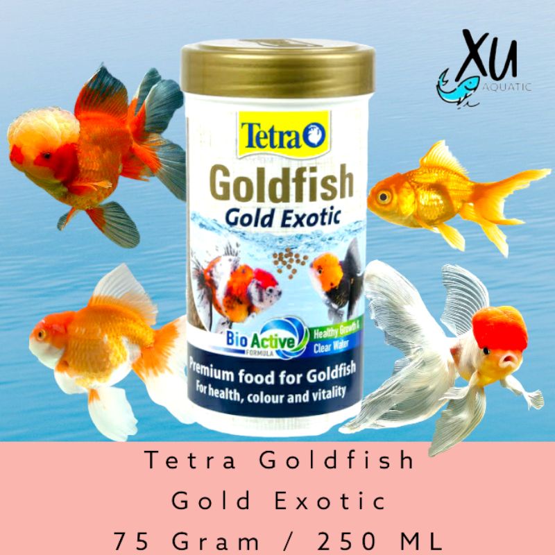 TETRA GOLDFISH EXOTIC 75 GRAM 250 ML PAKAN PELET IKAN GOLDFISH TETRA GOLDFISH GOLD EXOTIC