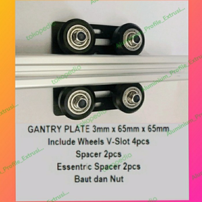 OPENBUILDS GANTRY PLATE SET VSLOT 2020 MURAH
