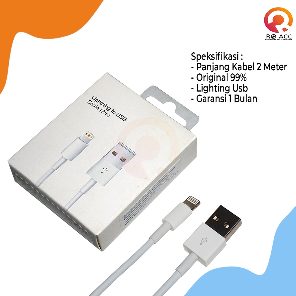 [RO ACC]  ORI99 2M KABEL DATA CHARGER 5 6 6+ 7 7+ 8 8+ X XR XS MAX