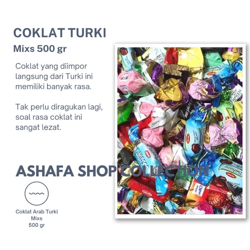 

COKELAT TURKI KOMBINASI 500 gr / COKLAT TRUFFLE ELVAN/CHOCOLATE 500 gr